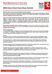KCC Road Maintenance - B260 Green Street Green Road, Darenth