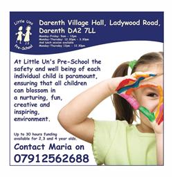 LITTLE UNS PRE-SCHOOL - FUNDING AVAILABLE FOR YOUR 2, 3 AND 4 YEAR OLDS!